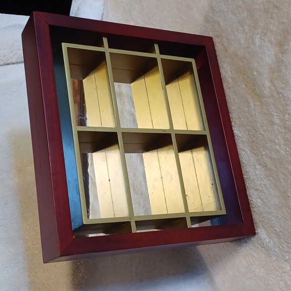 Minatures display shelf wall decor mirrored shelf - Picture 2 of 6